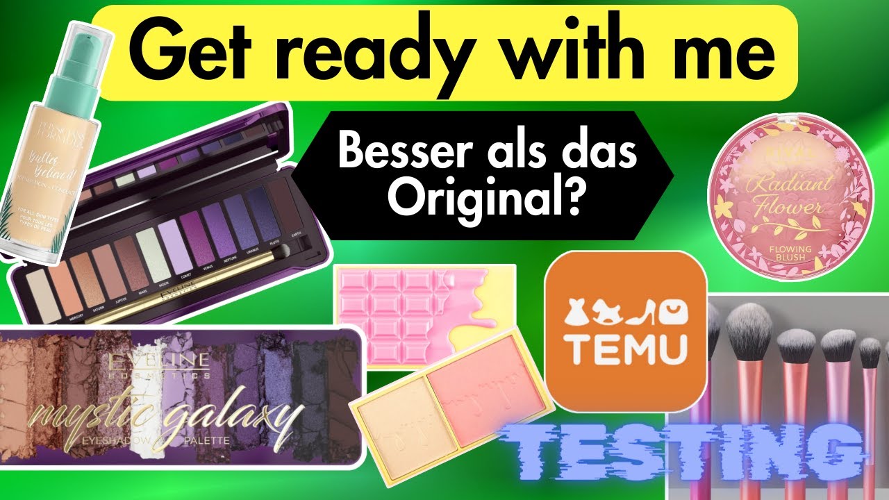 GRWM | TEMU PINSEL TEST | EVELINE COSMETICS - mystic galaxy | RIVAL de LOOP - Radiant Flower