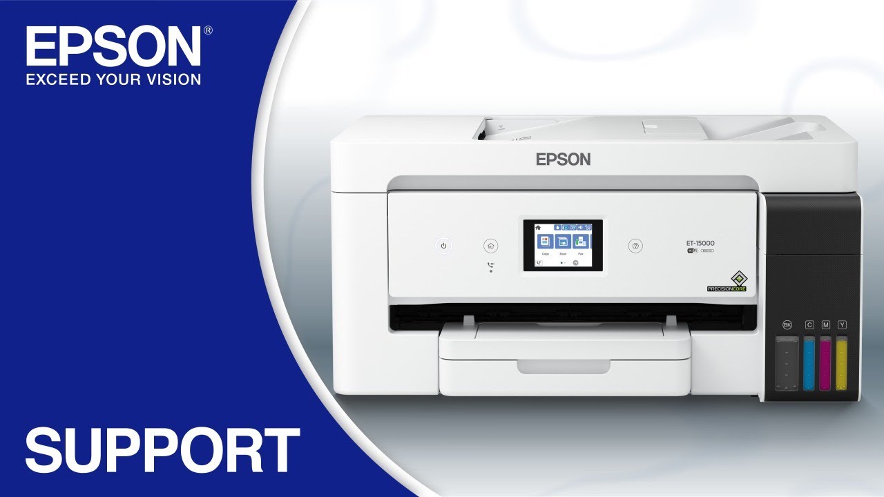 Epson EcoTank ET-15000 | Wireless Setup Using the Control Panel
