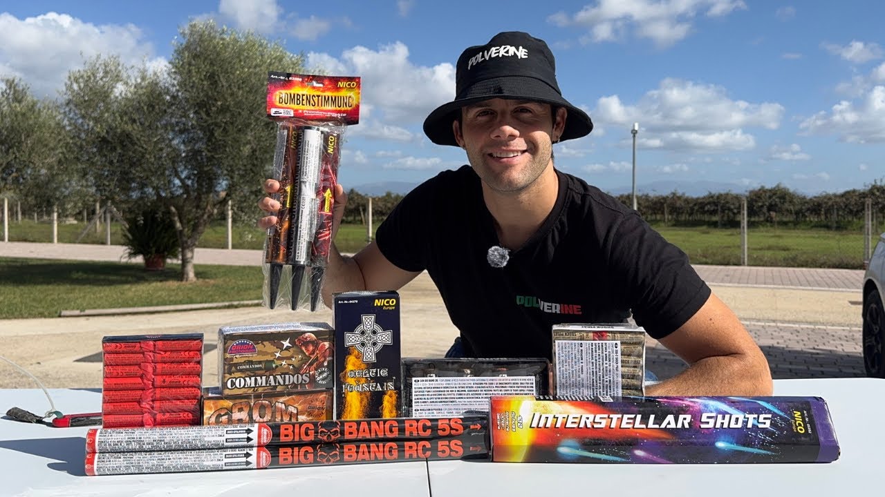MEGA UNBOXING DA PYRO PARTENOPE Petardi, monocolpo, candele romane e barage