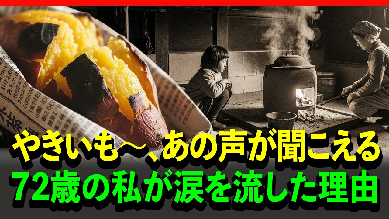 【人生感動】やきいも〜、あの声が聞こえる 72歳の私が涙を流した理由