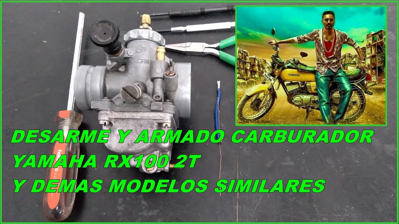 VIDEO LIMPIEZA Y FUNCIONAMIENTO CARBURADOR MICARB YAMAHA RX 100 2T