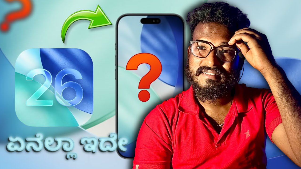iOS 26 Update: New Features and Improvements Explained In kannada 🫡 @techtimewithpruthvi  iphones