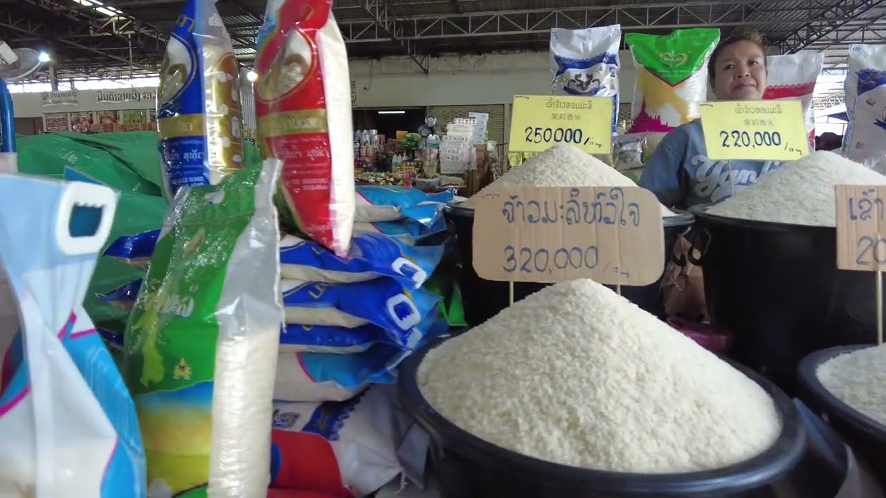Lao Traditional  market shopping