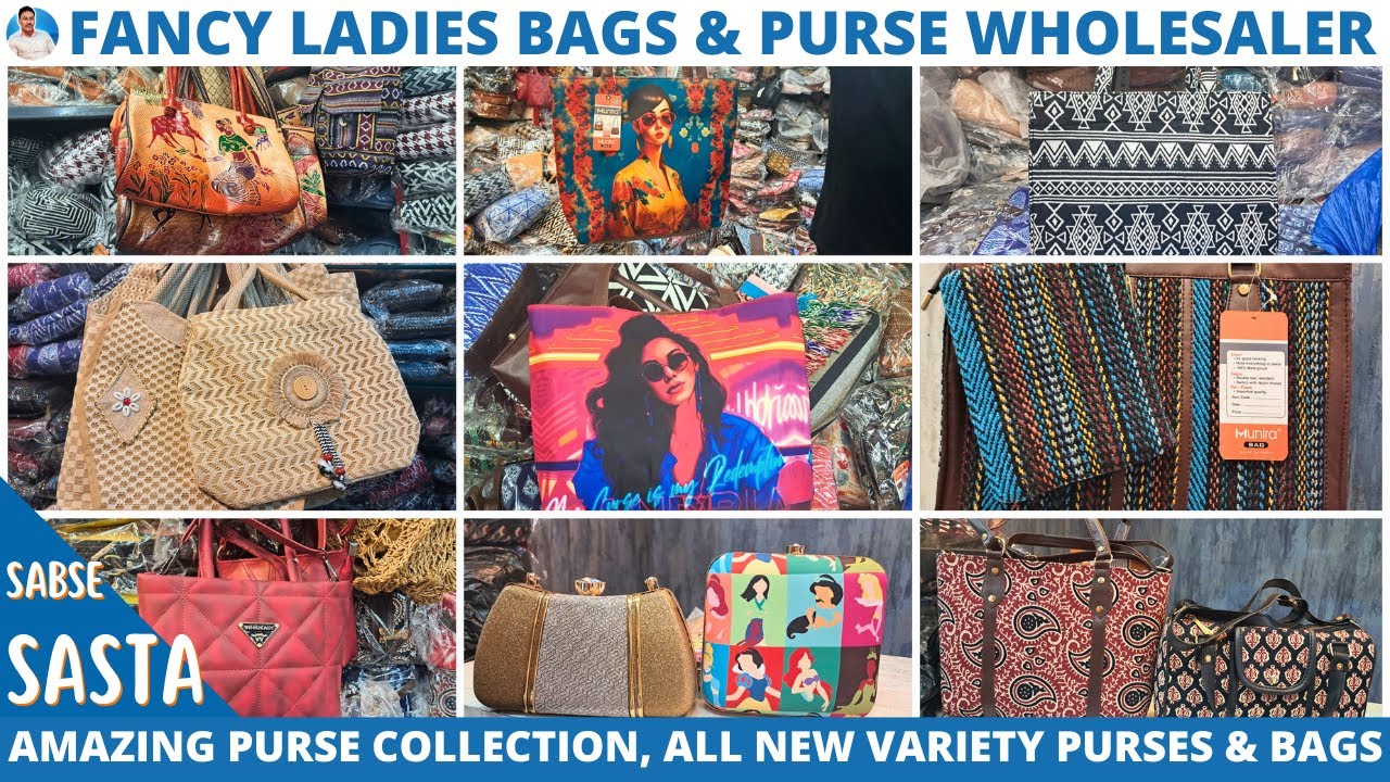 Latest Ladies Bags & Purse Wholesale Market In Kolkata | Ikkat Bags