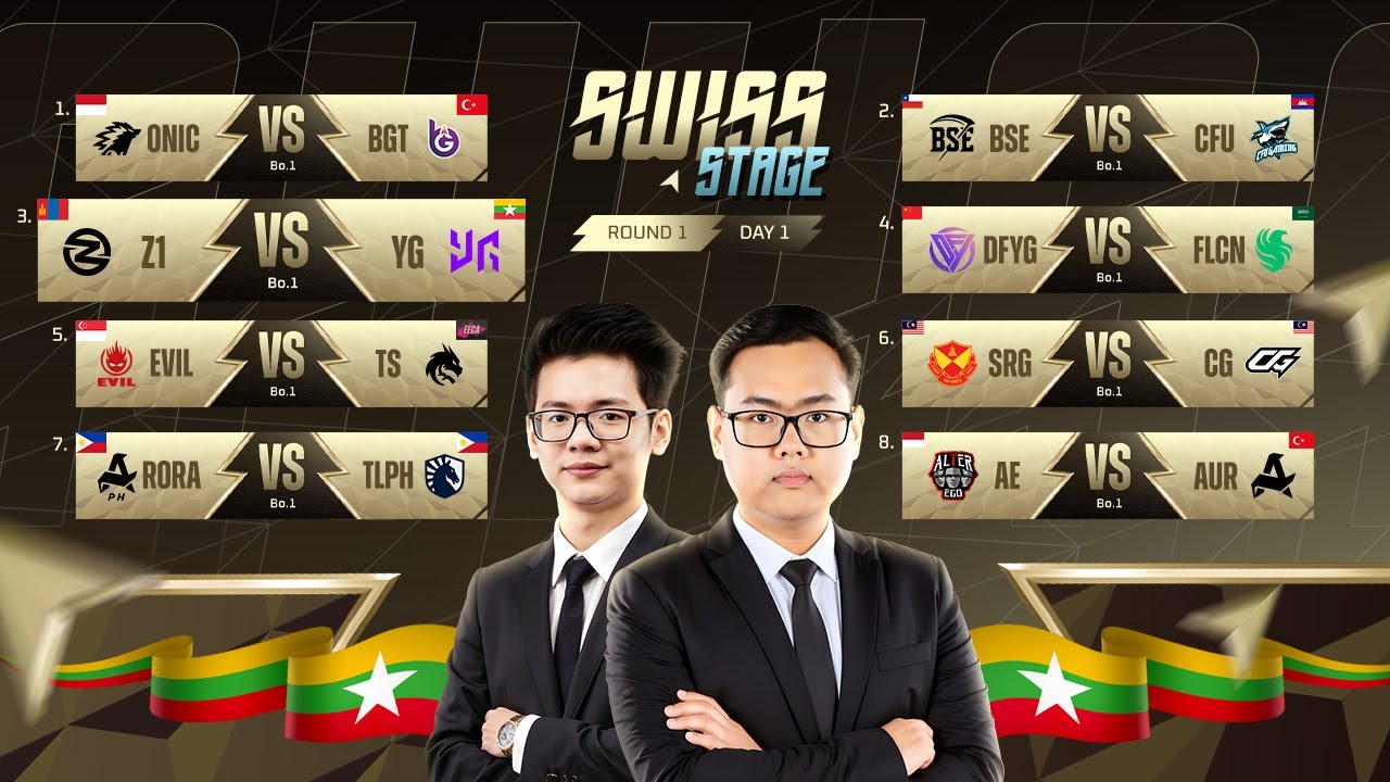 [Official Restream] M7 Swiss Stage (Day1) 💙 Burmese 🇲🇲 LIVE🔴