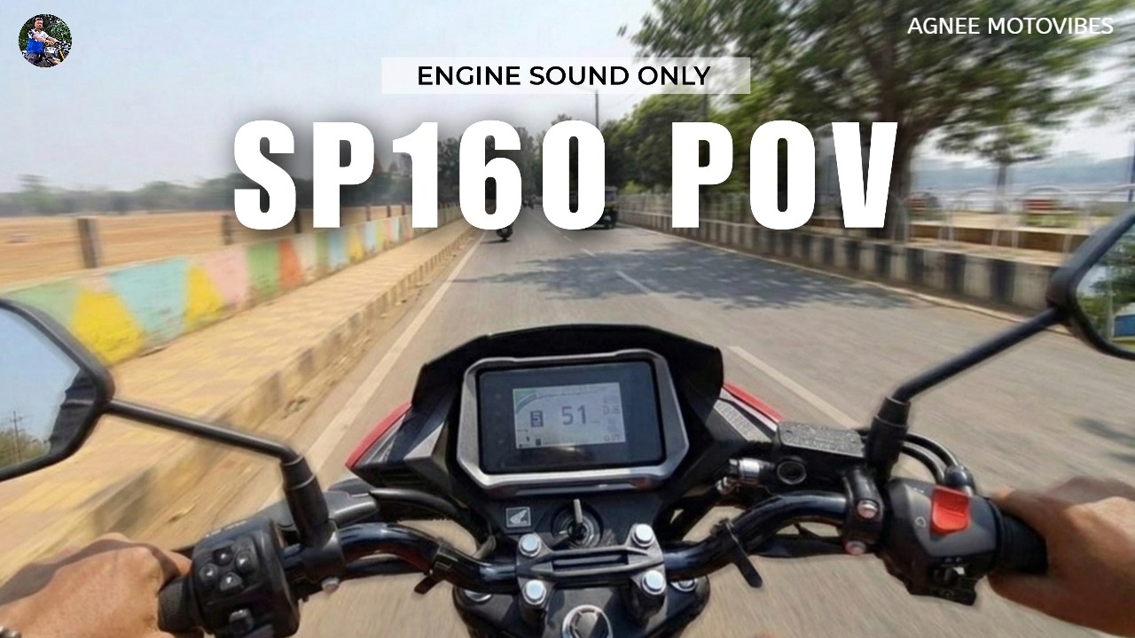 Honda SP160 4K POV | Raw Stock Exhaust Sound Only | AMV