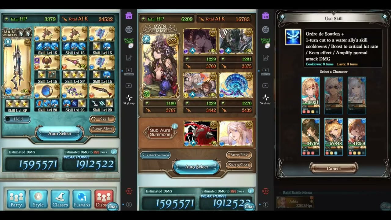 Soldier Hraes + Formal Ilsa vs Belial solo 4 Turns [GBF]
