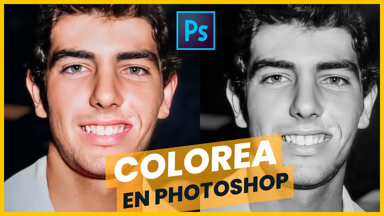 Como RESTAURAR una foto antigua en Photoshop: Colorear imagen en Blanco y Negro