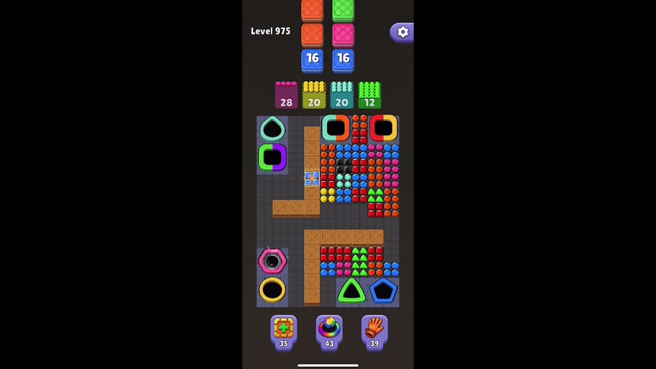 Hole Gems Puzzle Level 975