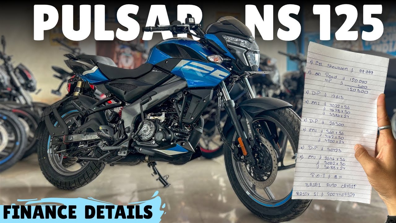 🔥 Bajaj Pulsar NS 125 Finance Details | EMI, Down Payment, Interest Rate & On-Road Price Explained!