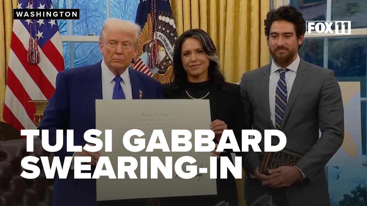 Tulsi Gabbard sworn in as Trump's director of national intelligence
