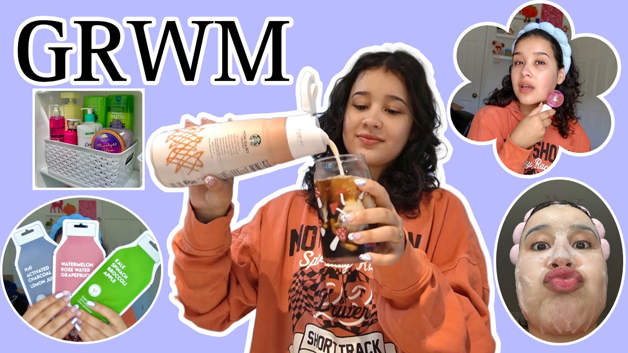 GRWM | Skincare + Curly Hair Routine + Makeup