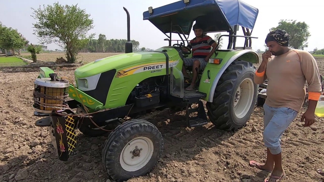 ना तो कम और ना ही ज्यादा डीजल लिया Preet 6049 agritrac tractor mileage test with 9x9 harrow