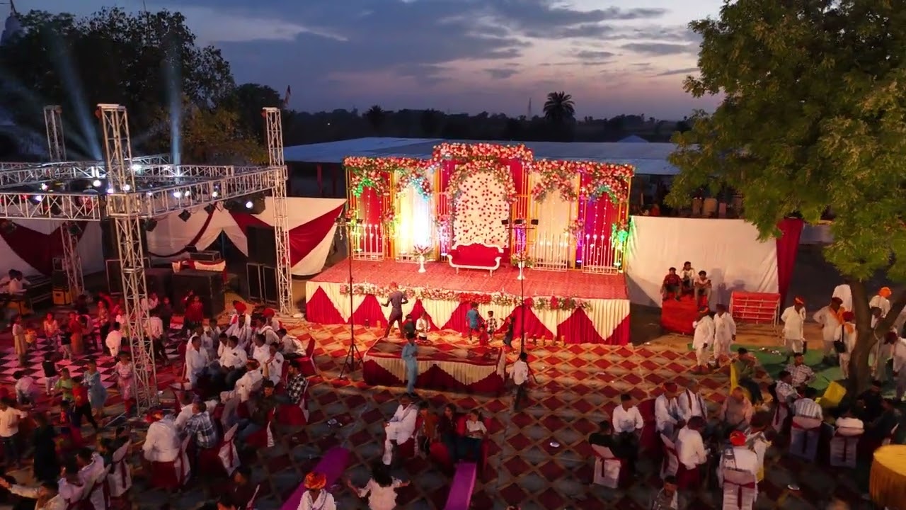 wedding stage shooting by bagdi tent House