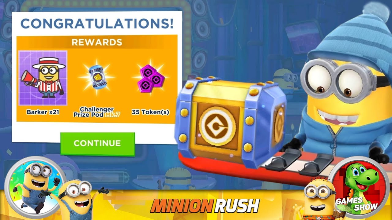 Minion Rush Despicable Me Rewards Daily Challenge & Prize Pods gameplay walkthrough