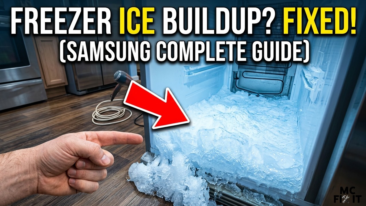 Ice on Bottom of Freezer Repair! Samsung Fridge & Freezer (Complete Guide) Samsung RS261MDRS