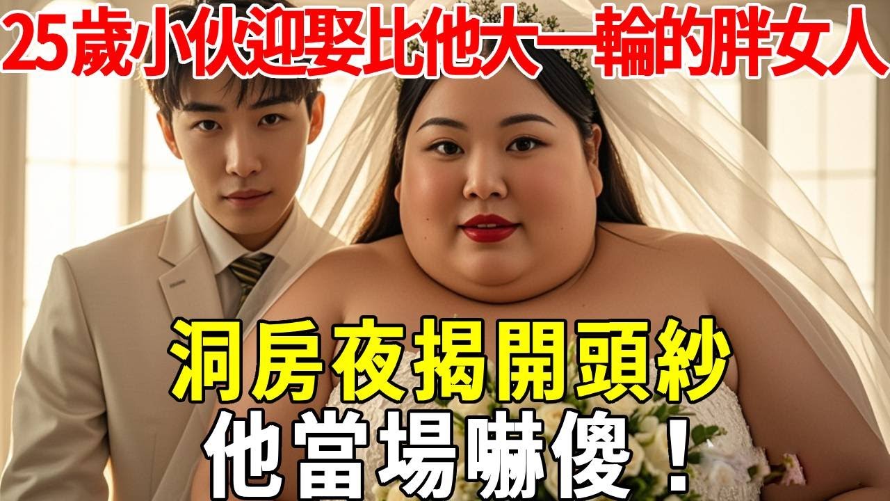 25歲小伙迎娶比他大一輪的胖女人，洞房夜揭開頭紗，他當場嚇傻！#蝴蝶飛飛 #民間故事 #奇聞趣事 #古代小說#懸疑#老年情感
