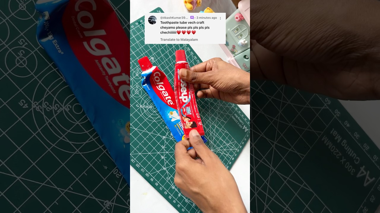DIY paste tube REUSE ♻️ #shorts #shortvideo #diy #craft #reuse