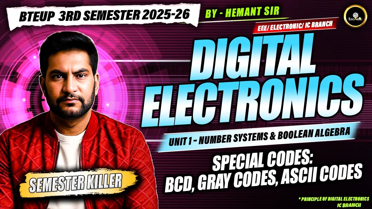 |Special Codes| Digital Electronics Polytechnic 3rd Semester Electronics & IC  #astechnic #bteup