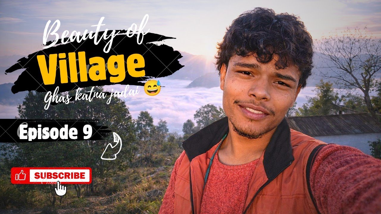Gau ma Ek Bhari Ghans Katera Butwal Tirai 🚜🌾 | Village Life Nepal | New Video Support Garnu Hola ❤️
