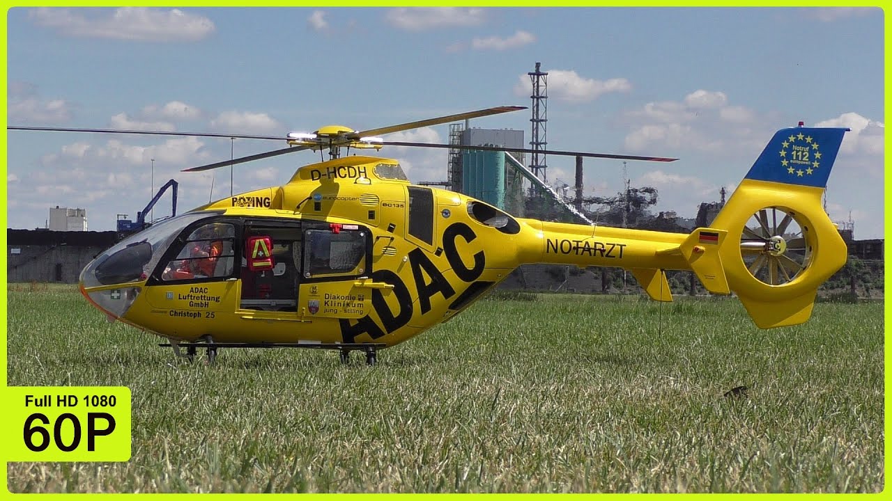 BEAUTIFUL ADAC EC135 FLIGHT DEMONSTRATION WITH NICE FENESTRON SOUND FROM BERND PÖTING