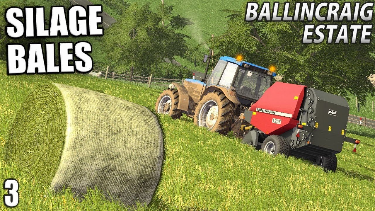SILAGE BALES WITH MF and McHale | Ballincraig Estate - Episode 3