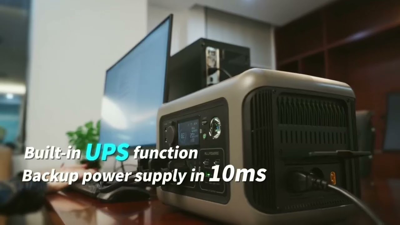 ALLPOWERS Portable Power Station R600, 299Wh LiFeP04 Battery with 2