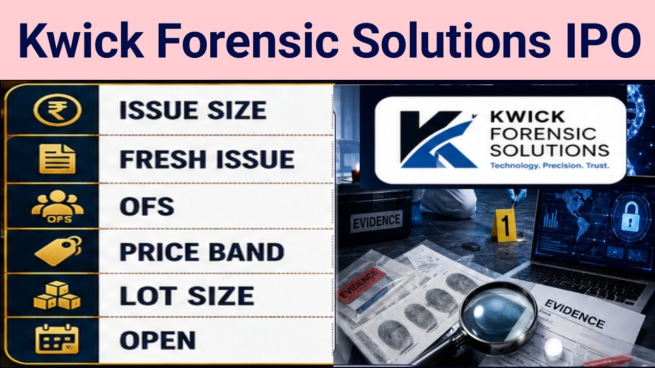 The Kwick Forensic Solutions Update:- प्राइस बैंड, जीएमपी, रजिस्ट्रार, लॉट साइज, अलॉटमेंट