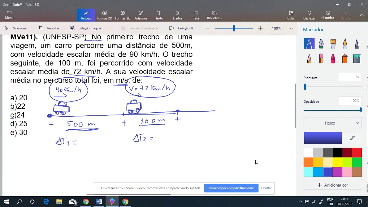 MVe09 -  Velocidade escalar média
