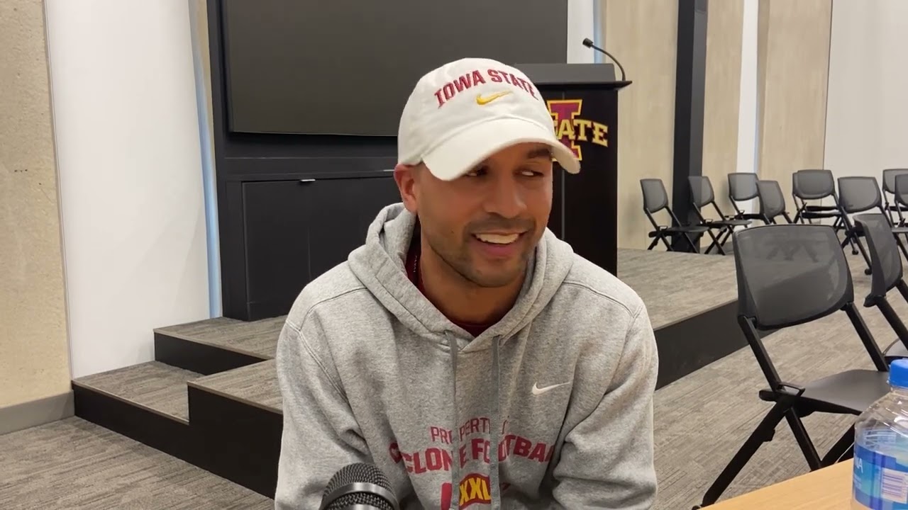 Iowa State WRs coach Noah Pauley talks spring practice