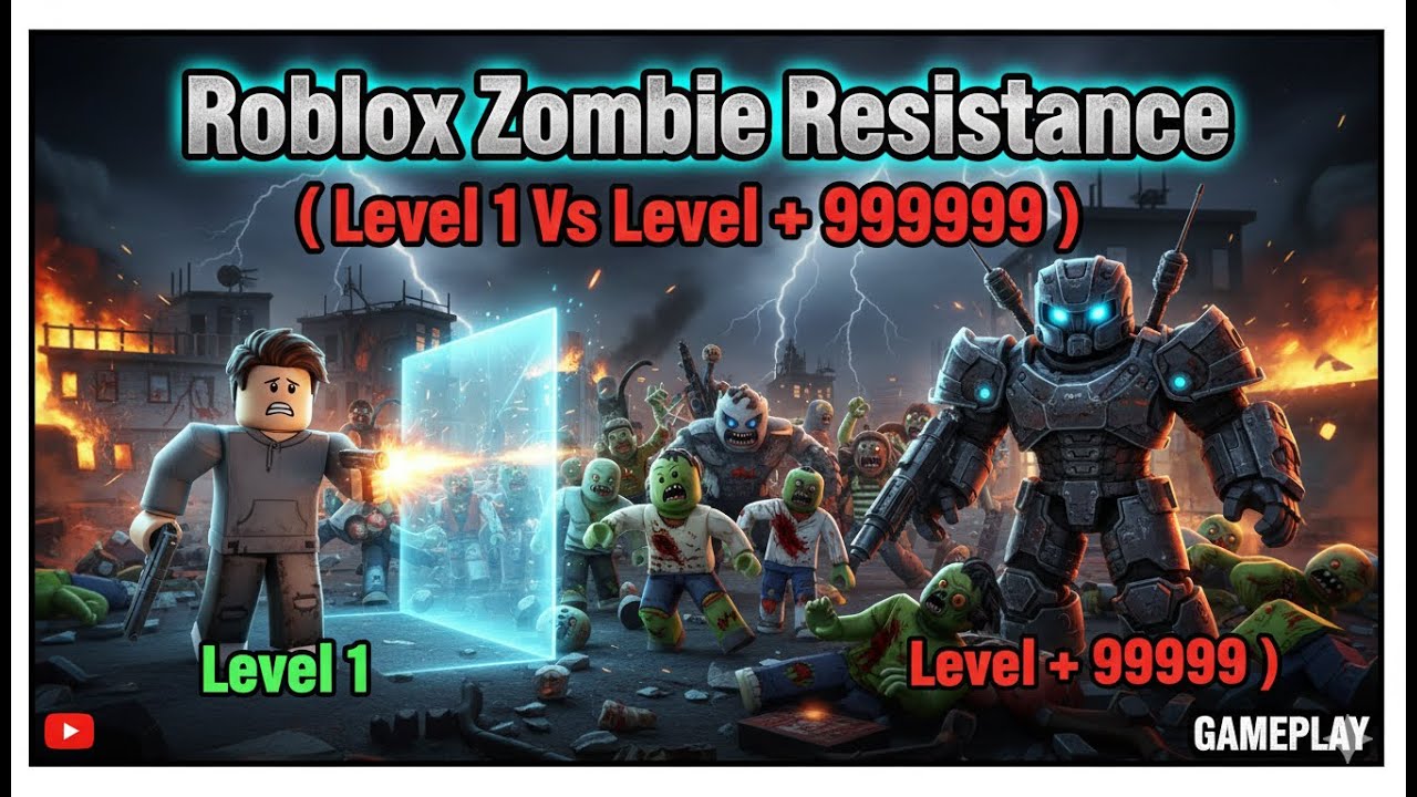 តោះ... សំលាប់​ Zombie​ .The ULTIMATE ZOMBIE BASE in Roblox Resistance!