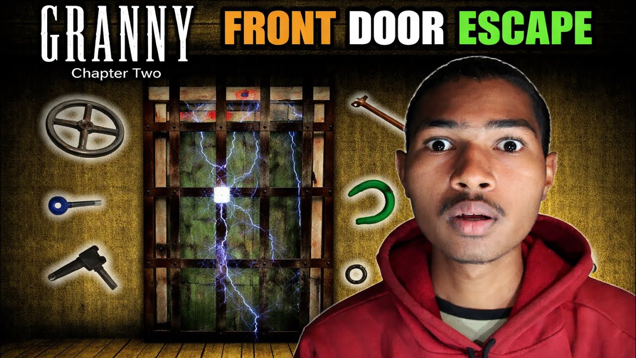 GRANNY Chapter Two 😱 Front Door Escape Finally! | Electric Door Open | Hindi Gameplay