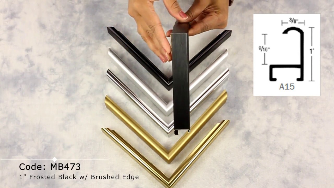 Corner Samples - Custom-made Metal Picture Frames: 1