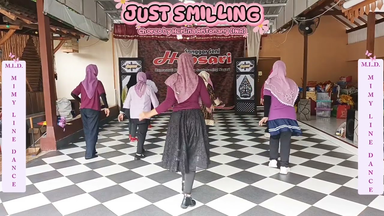 JUST SMILLING || LINE DANCE || CHOREOGRAPER HERLINA ARITONANG ( INA) - DEC 2026