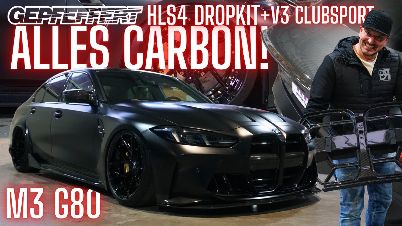 THIS BMW M3 G80 Competition LOOKS INSANE! GEPFEFFERT V3 Clubsport & HLS4 DROPKIT + CARBONTEILE