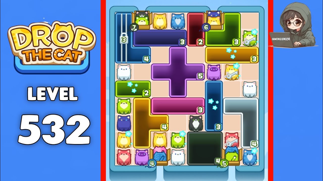 Drop The Cat level 532 solution