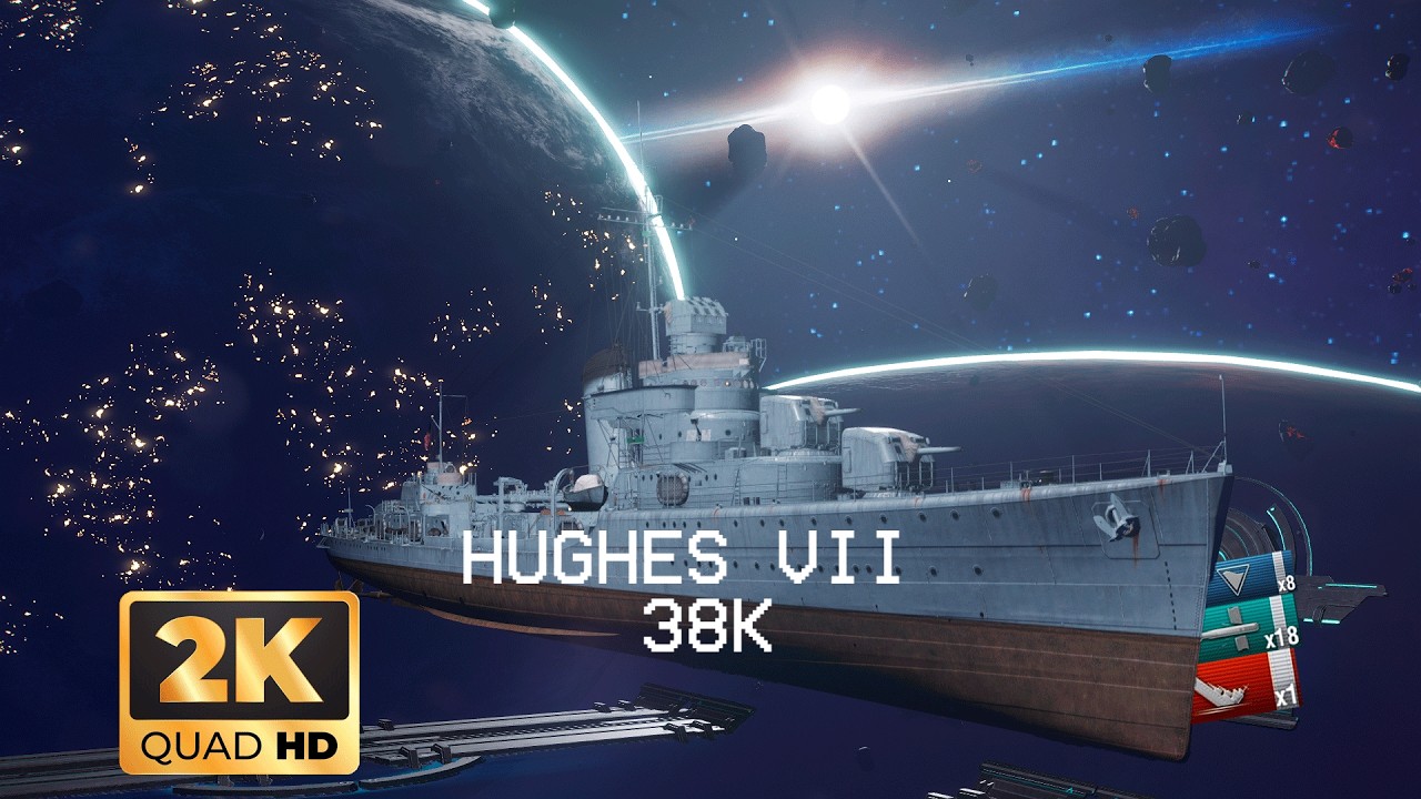 ¡PELEA SIN BATERÍA PRINCIPAL HUGHES VII 38K DAÑO!
