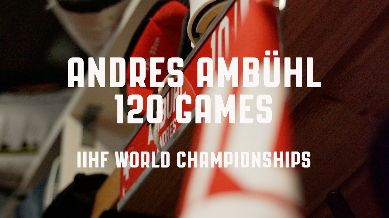 Merci Büehli! | 120 IIHF Worlds Games for Andres Ambühl | Men's National Team