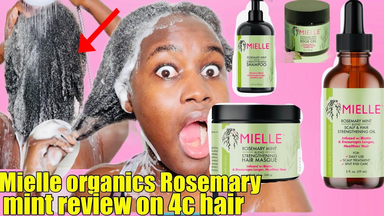 ✨UNSPONSORED WASH DAY ROUTINE WITH MIELLE ORGANICS ROSEMARY MINT LINE REVIEW/MASSIVE HAIR GROWTH