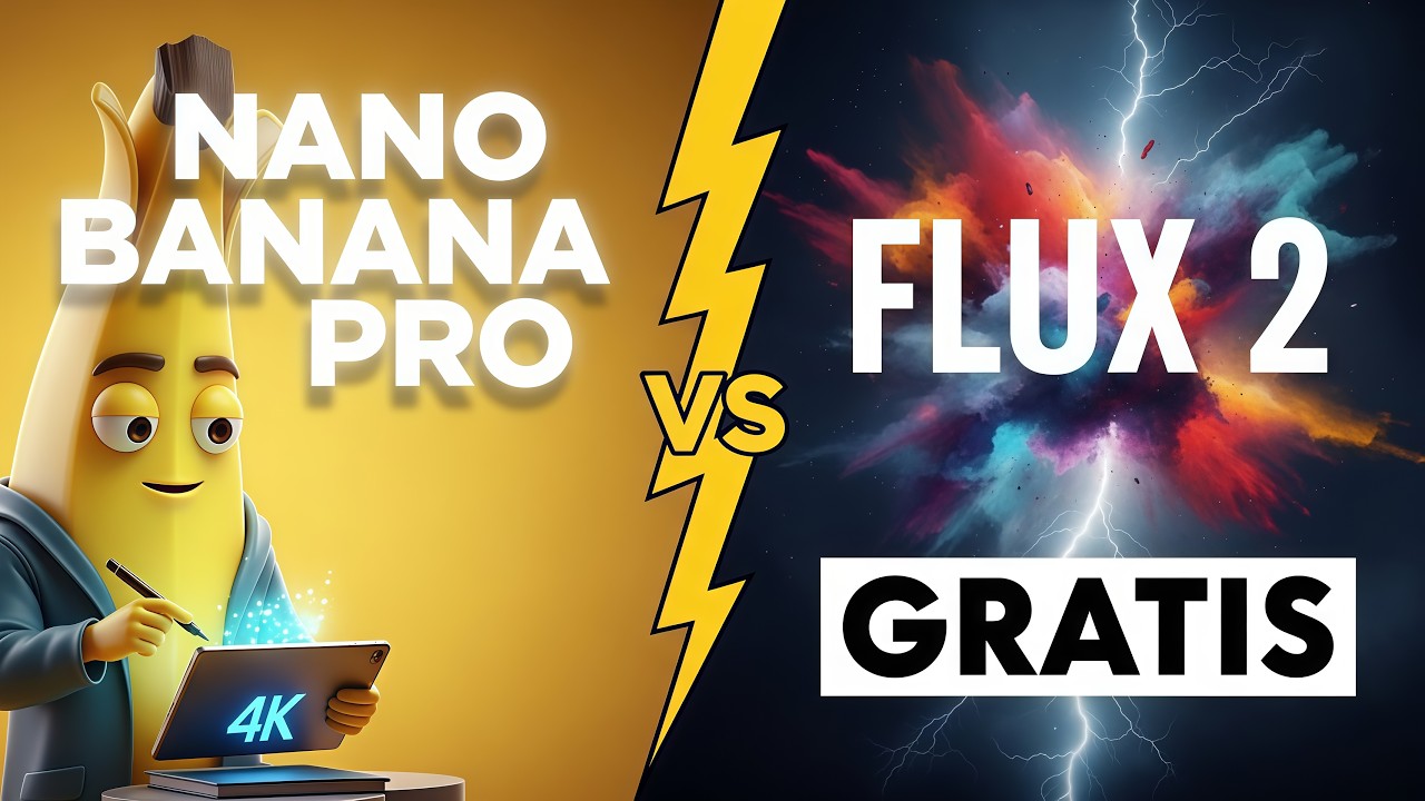 Flux 2 vs Nano Banana PRO: GRATIS! La IA TOP de IMÁGENES 4K