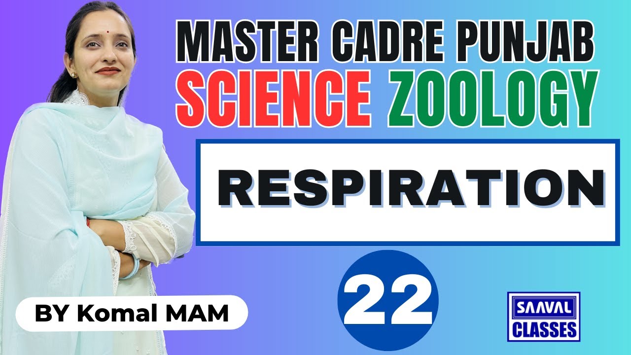 Lec-22 Zoology Topic: RESPIRATION  Master Cadre Science, |SAAVALCLASSES |