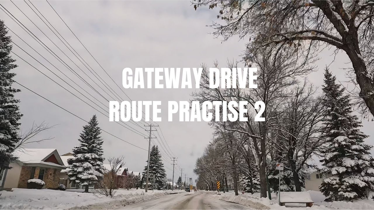 Driving Tour • Gateway drive route practise 2 | Winnipeg • Canada