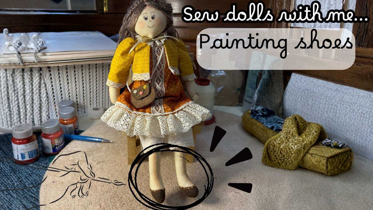 Part 1 | This Painted Shoe Technique Will Change How You Make Rag Dolls 😍