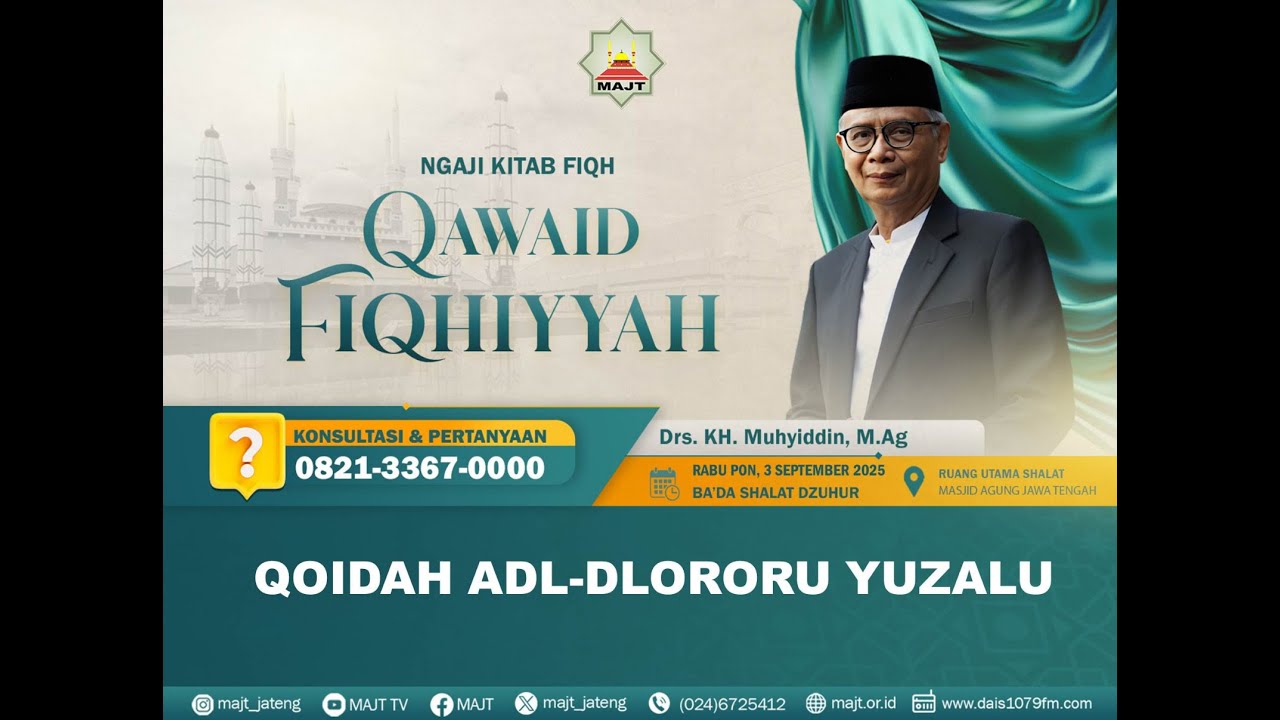 [LIVE] Ngaji Kitab Qawaid Fiqhiyyah  – 3 September 2025