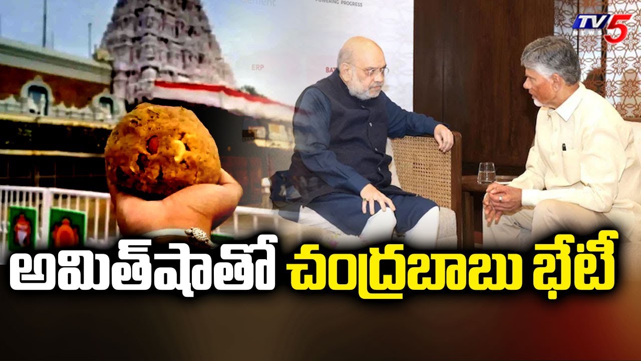 కీలక అంశాలపై చర్చ..CM Chandrababu Meets Union Home Minister Amit Shah | TTD Laddu Ghee Adulteration