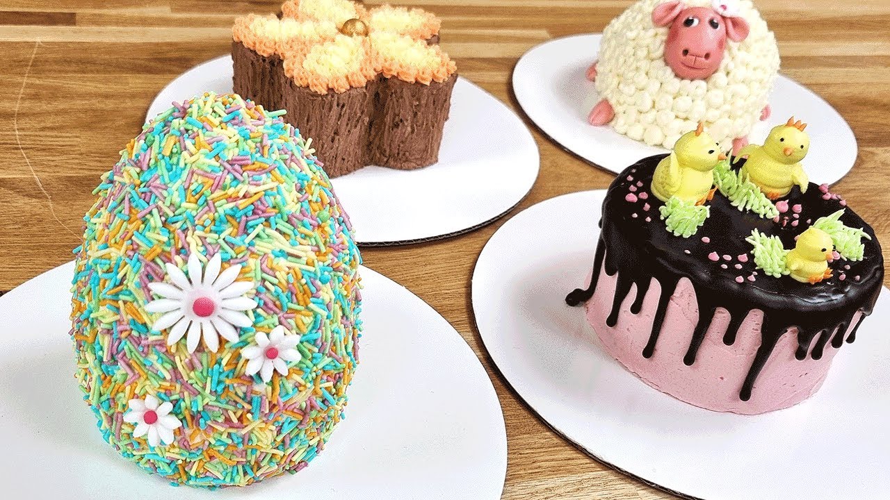 4 ПРОСТЫХ кулича🐣ИДЕЙ ДЛЯ УКРАШЕНИЯ КУЛИЧА