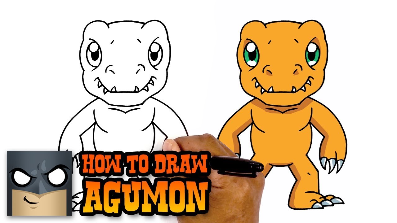 How to Draw Agumon | Digimon (Art Tutorial)