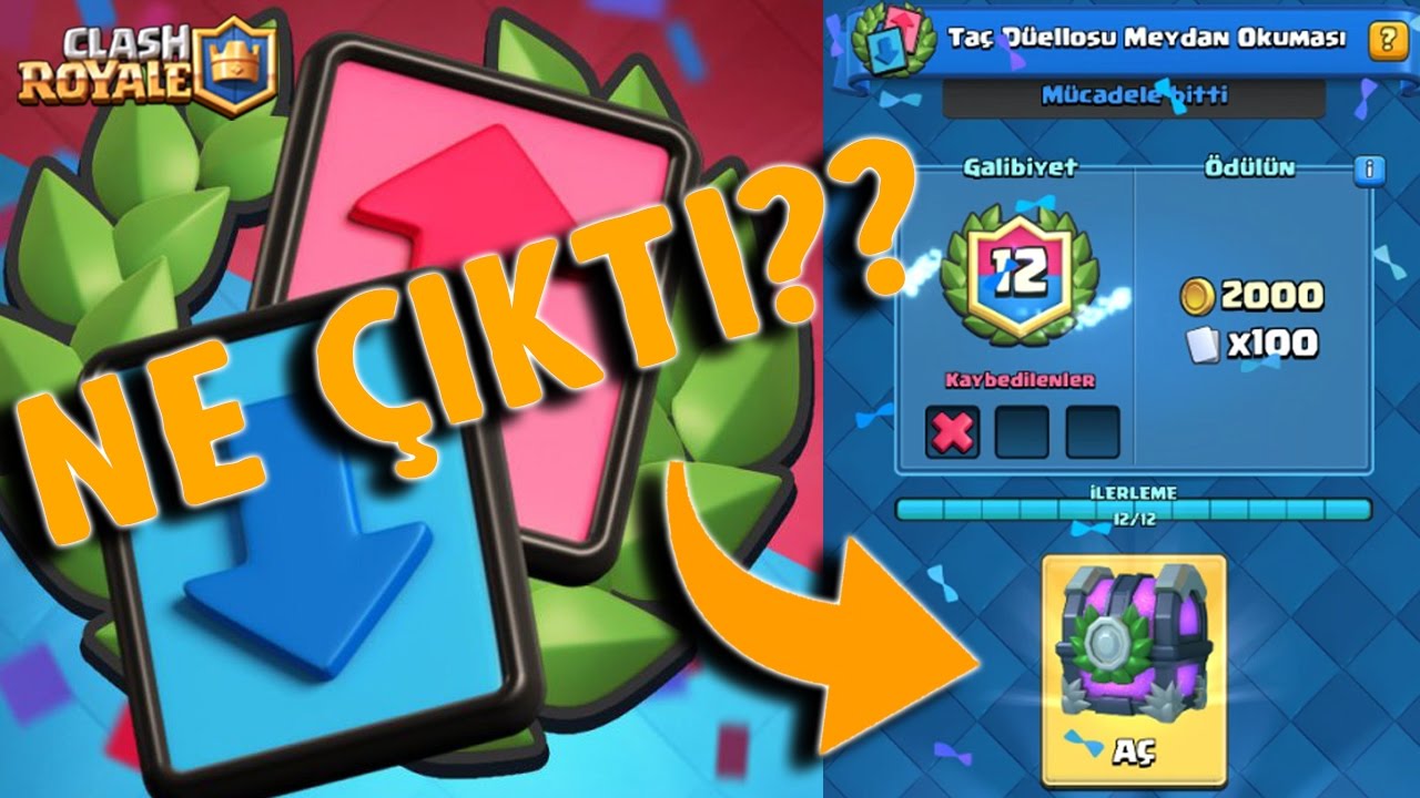 12 Galibiyet ve Sonra?? // Taç Düellosu Meydan Okuması // Clash Royale Türkçe
