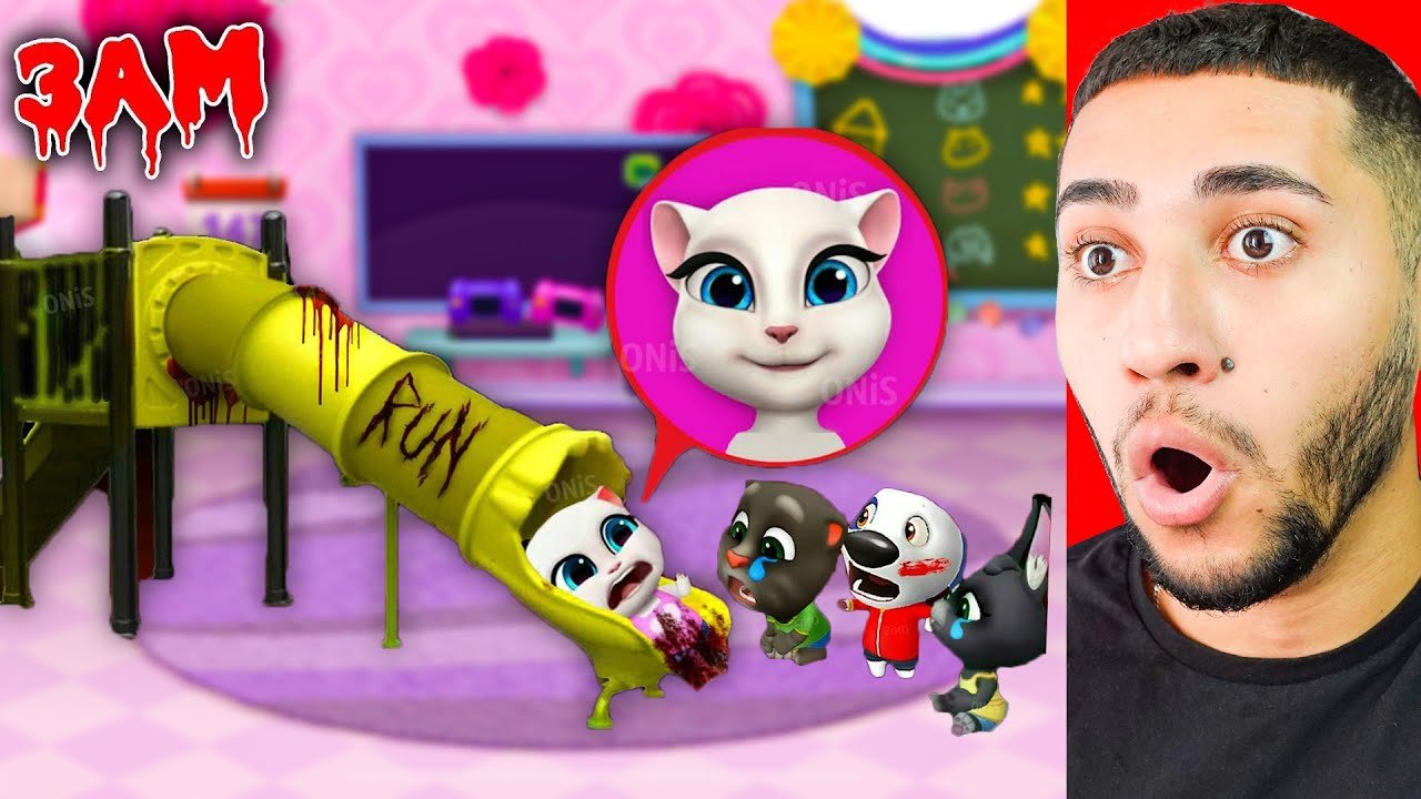 SLİDE EATER KAYDIRAĞI TALKİNG ANGELA VE TOM' u YİYOR! TOM VE ARKADAŞLARI AĞLIYOR! (Sakın Oynamayın)