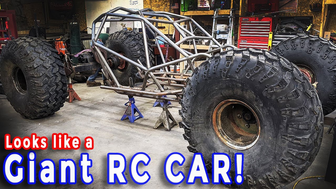 Rock Bouncer Project Build Part 6 - The Chassis Gets Axles Wheels and Tires! Looks AMAZING!
